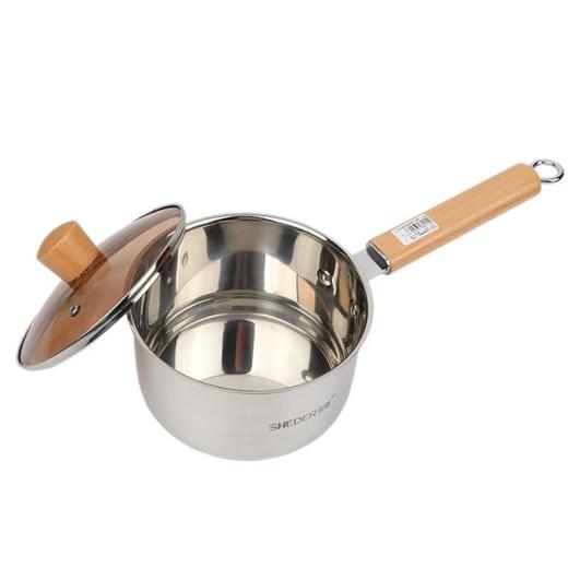 实德 单柄特厚奶锅（木柄）16cm 商品图0