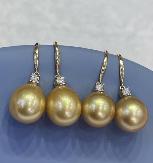 10mm-11mm金珠耳坠 商品图0