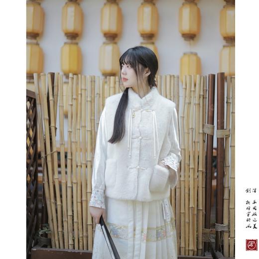 【春祺.岁丰】新中式国风套装白长袖衬衣织金妆花工艺马面裙 商品图2