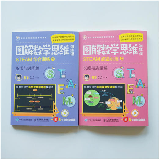 图解数学思维训练课：STEAM综合训练1+STEAM综合训练2  多SKU 商品图5
