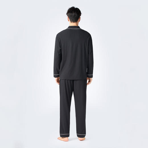 都市丽人男士棉质长袖套装薄针织提花亲情蜜语长袖类FHH0A4 商品图3