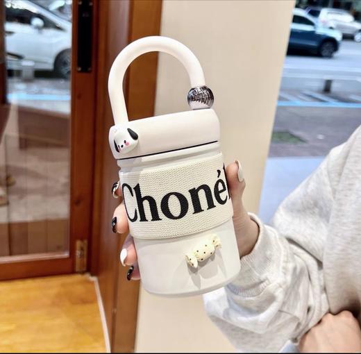 新款小香风保温杯白色 商品图0