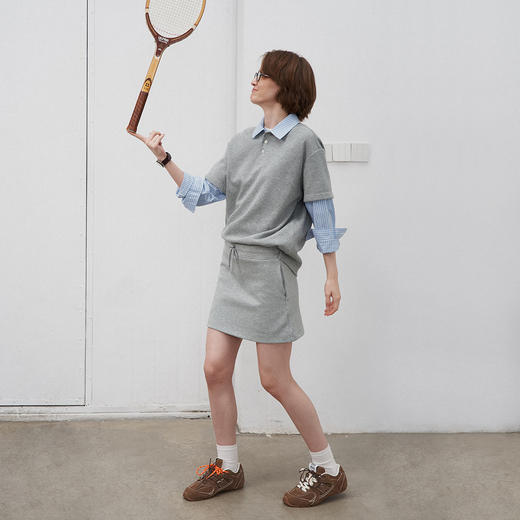 714street假两件长袖POLO衬衫男2025春季新款高级感休闲宽松衬衣 商品图3