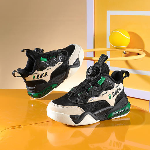 B.DUCK小黄鸭童鞋冬季男童篮球鞋28-37 B5485006 商品图0