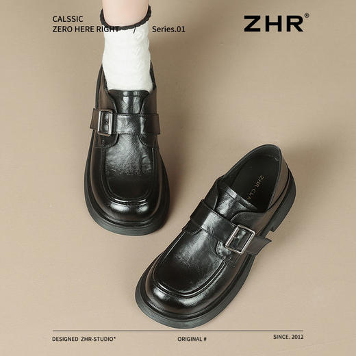 ZHR则则法式复古英伦单鞋2025新款软底百搭小皮鞋时尚乐福鞋女鞋 商品图7