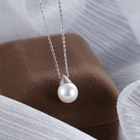 子佩集S925银珍珠套链【JYZTL035】纯银珍珠项链2412