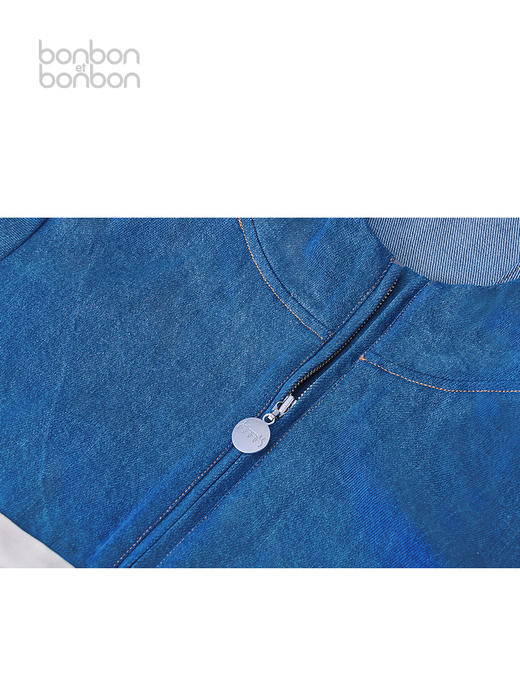 牛仔拼接冲锋衣外套 商品图2