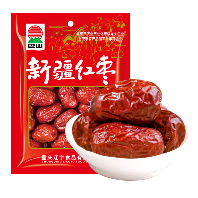 巴山新疆红枣260g 和田红枣干骏枣零食非免洗新枣 精选新疆大枣