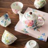 日本进口美浓烧和蓝印彩繁花茶壶茶杯家用陶瓷茶具新婚节日礼物荀花一壶五杯茶具 商品缩略图3