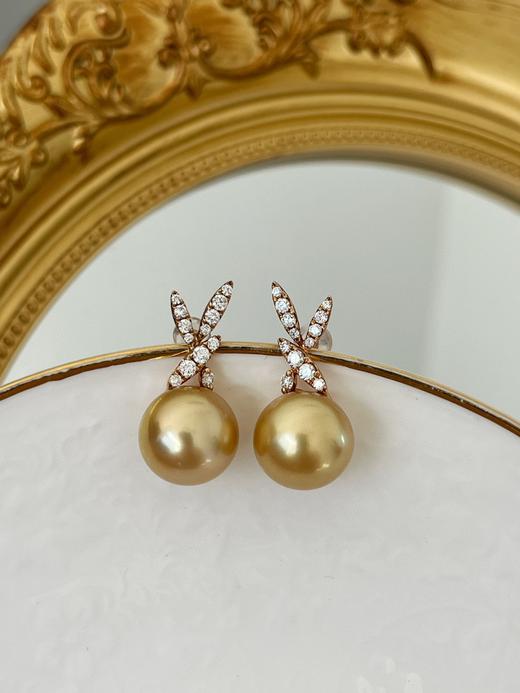 13mm-14mm金珠耳钉 商品图0