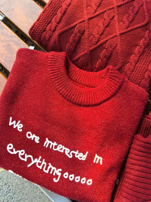 🐍年力荐新年红❗️新年鸿运当头🧨【新年鸿运当头 】小懒熊◾年味儿红毛衣🧡实物颜色是很正很正的红色🧨🧨新年入手的好物 商品图3
