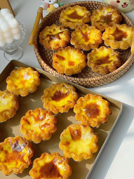 【2.9-2.24不发】💕//【舒芙里法式脆蛋挞】新年破价活动中ing🌈💥与辉同行直播间里人见人爱的花型脆蛋挞‼️ 💥口感类似丹麦可颂，外面是酥脆的蛋挞皮 💥咬下去是柔软的焦糖蛋奶味👍🏻 商品图1