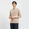 【华夫格】罗蒙男士含桑蚕丝polo衫男长袖t恤男春秋男士polo衫 商品缩略图6