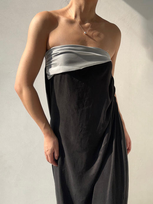 ranyepersonal｜抹胸铜氨黑色连衣裙 [ 黑TOUCH24DR06-2 ] 商品图3