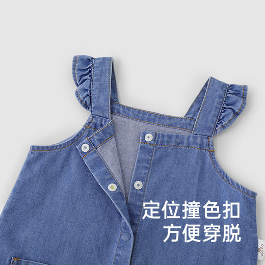 【商场同款】英氏女童裙子春夏透气牛仔女宝背心裙牛仔裙新款 商品图2