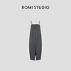 ROMI STUDIO“优雅格雷”山羊绒绵羊毛混纺吊带连衣裙 RW24WLG0015 商品缩略图1