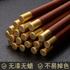 圆福鸡翅木筷子家用无漆无蜡实木防霉红檀木圆顶福金属头木筷子 商品缩略图0