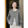 西子/【冬日来信】五彩鱼鳞纹双面穿高支澳毛短大衣/DYBH867 商品缩略图4