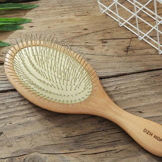 头部护理 | 佐科拉气垫按摩梳 钢针梳齿榉木材质 头皮按摩柔顺发丝 防静电奢护耐用 商品图5