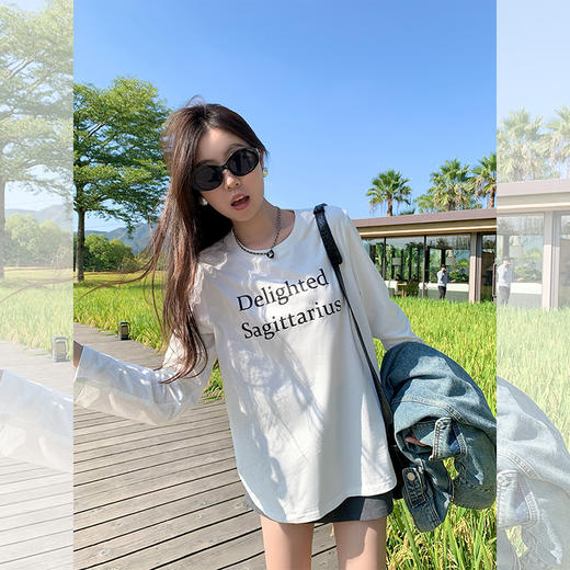 【110元任选2件】字母短袖T 商品图3