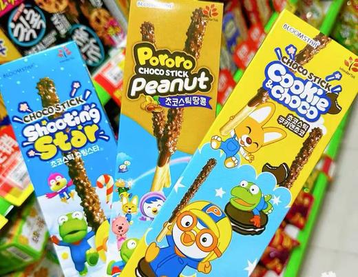 啵乐乐跳跳糖味巧克力棒饼干（54g） 商品图0