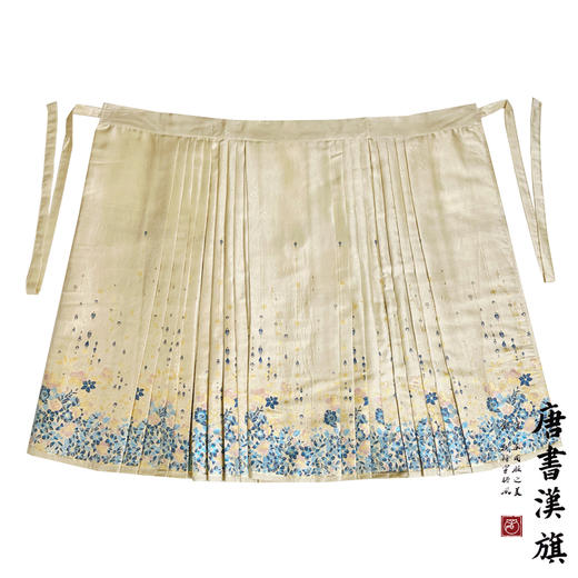 【碧玉繁花·花间】米白色织金妆花国风繁花似锦马面裙/衬衫 商品图4