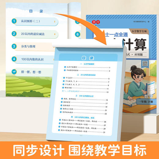 小学数学同步计算金博士一点通同步计算1-6年级数学专项训练口算题应用题大全 商品图2