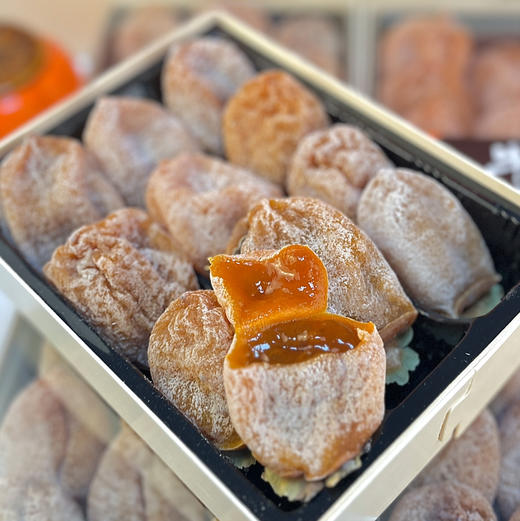 富平吊杆牛柿 柿饼3盒*约500g  外皮Q弹有嚼劲.里面软糯爆浆甜【急冻冷藏】 商品图7