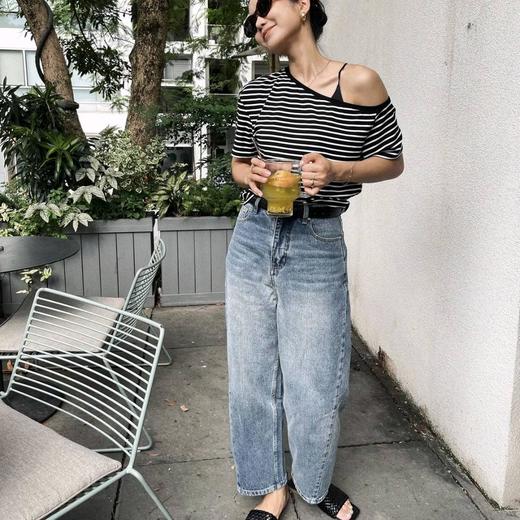 顺丰包邮20204洛诗琳梨形天菜高腰显瘦小脚牛仔裤女0038 商品图4