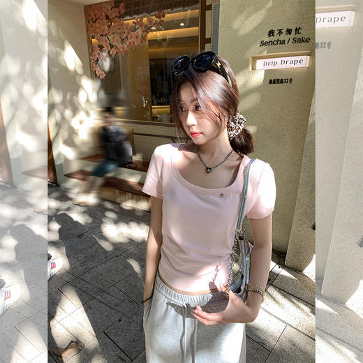 <曾小咸推荐>现货秒杀！最后一波 ！抢到赚到！3色针织修身短袖 日常89.99 立减50 秒杀39.99！ 商品图7