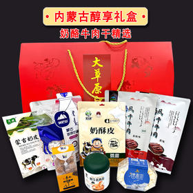 内蒙古特产礼盒 奶酪牛肉干精选
