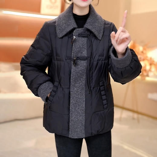 时尚羽绒服国标90白鸭绒外套，高档减龄显瘦洋气百搭保暖TYP-SJF3305 商品图1