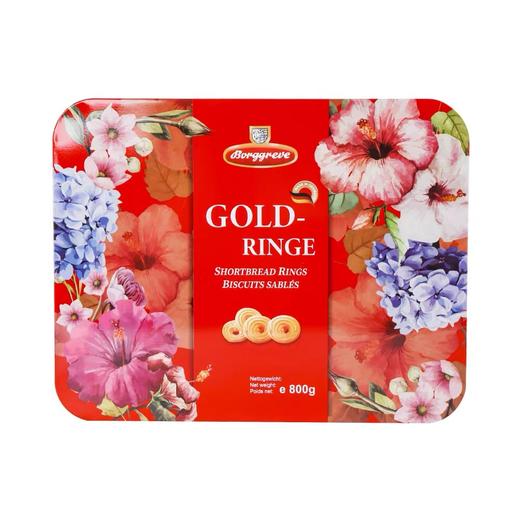 【BF】渤杰金圈曲奇饼干礼盒400g*2 商品图0