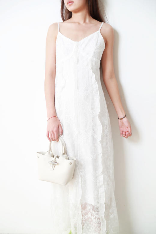 女神竹节扣包一枚，出口法国。盐田港渠道の牛皮革单肩包A122886 商品图12