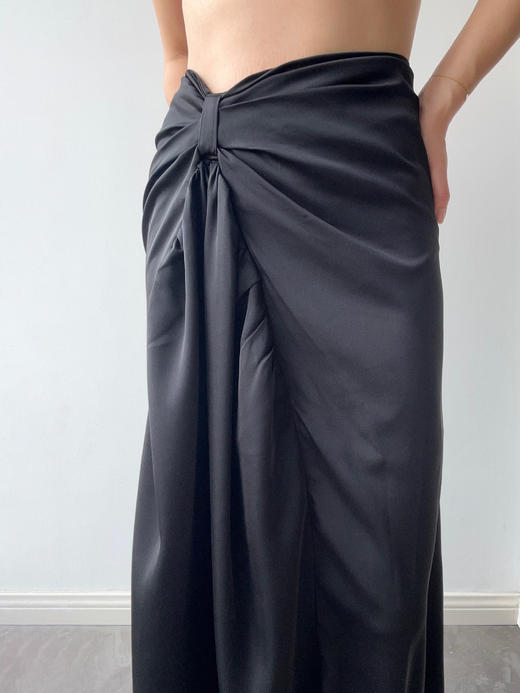 ranyepersonal｜skirt 拼接高开衩黑色半身裙 [ 黑TOUCH24SK06-1 ] 商品图6