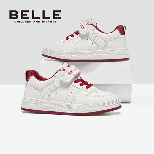 百丽2025童鞋上新💖【BELLE百丽中大童新款板鞋合集】轻盈舒适，步履轻盈，上学/出游的时尚好物🎉稳定后跟系统，360°全方位包裹，蹦蹦跳跳稳定不摔跤 商品图4