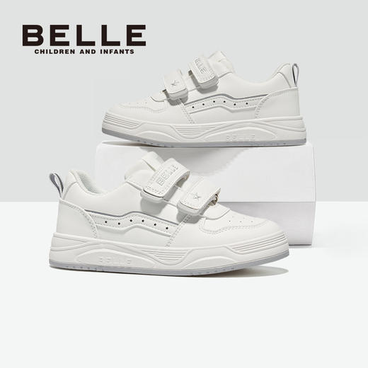 百丽2025童鞋上新💖【BELLE百丽中大童新款板鞋合集】轻盈舒适，步履轻盈，上学/出游的时尚好物🎉稳定后跟系统，360°全方位包裹，蹦蹦跳跳稳定不摔跤 商品图7