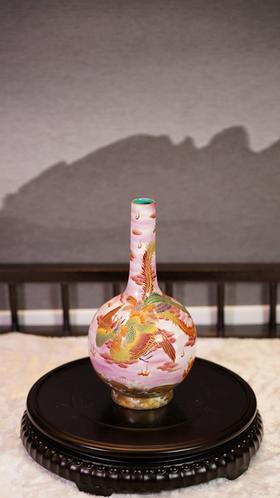 金丝珐琅鲤鱼朝凤胆瓶