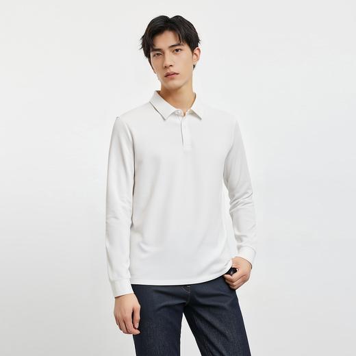 【100%棉 7A抗菌】罗蒙春秋长袖POLO衫男士商务休闲打底纯棉t恤男 商品图1