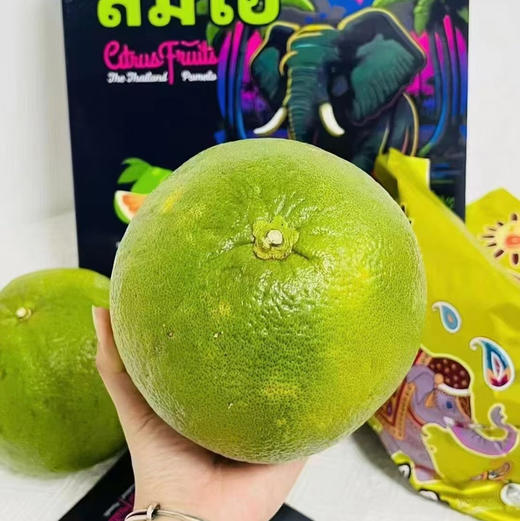 泰国红宝石蜜柚1箱4个共约9斤 礼盒装 柚子清甜多汁 低脂解腻 商品图7