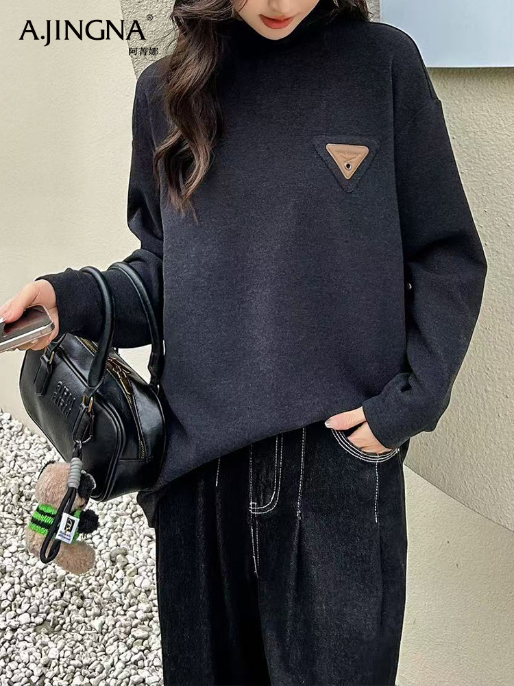 【积分兑换】阿菁娜慵懒随性宽松时髦休闲上衣F29D201005