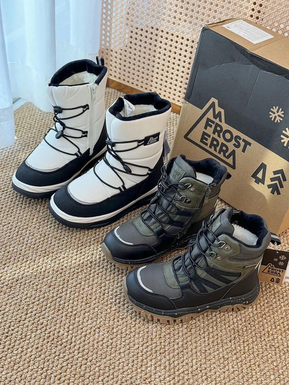 「Frosterra大童高帮户外机能雪地靴」