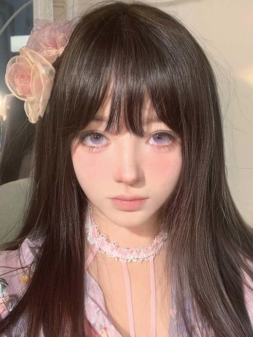 mimipark 美瞳半年抛 花蝶紫罗 直径14.5mm着色13.8mm 商品图3