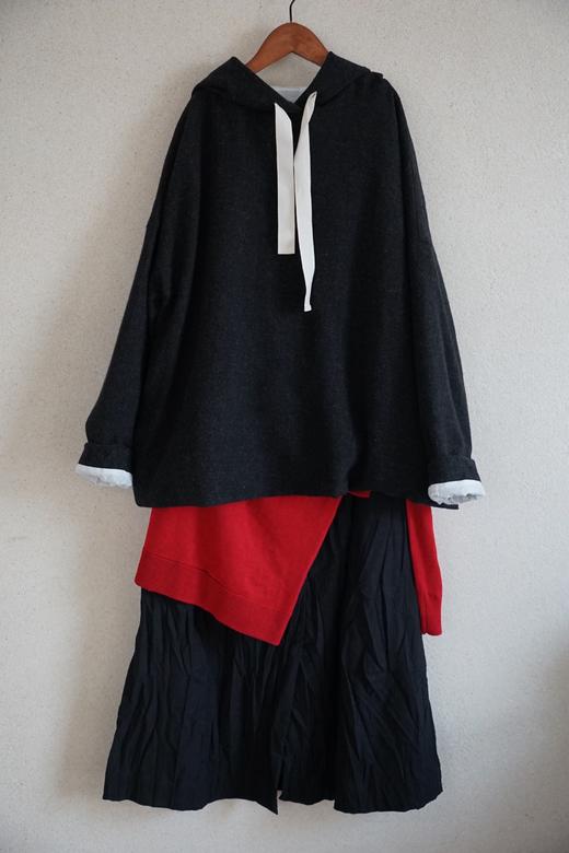 ALBUM DI FAMIGLIA 2色可选羊毛连帽卫衣(棉衬里) 商品图7