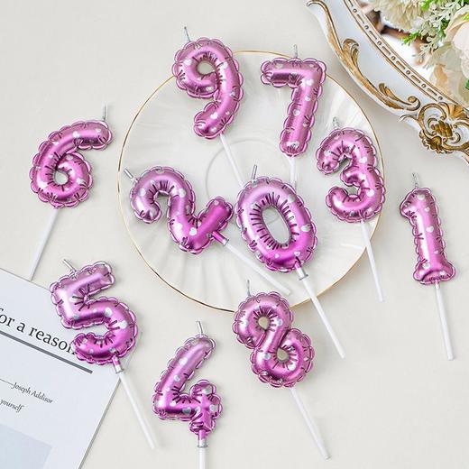 渐变粉气球蜡烛 商品图3