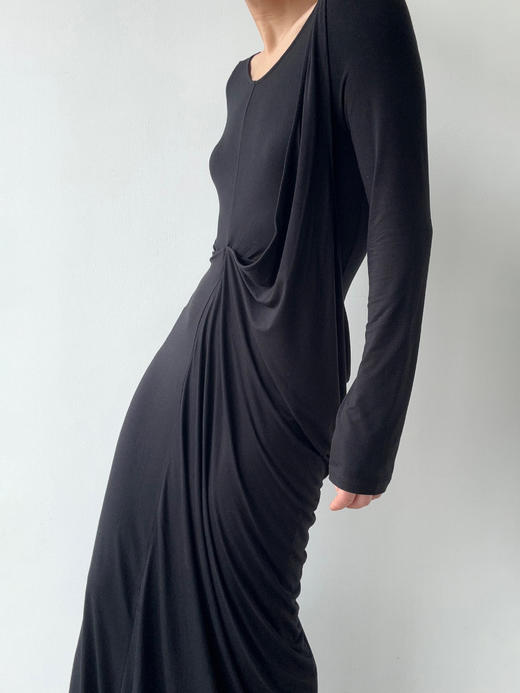 ranyepersonal｜dress 解构针织黑色连衣裙 [ 黑TOUCH24DR03-2 ] 商品图0