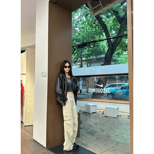 EKOOL8/7上新/云海烟雾/仿马海毛收腰显瘦短袖针织开衫女早秋短款 商品图2