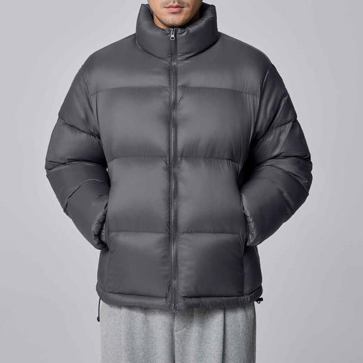墨麦客男装加厚保暖立领羽绒服男士2024冬季新款白鸭绒面包服外套 商品图2
