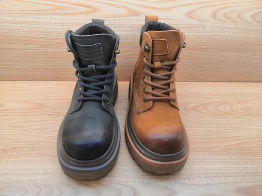 豪行正品秋冬女短靴22484519牛皮低跟时尚瘦瘦马丁靴 商品图3