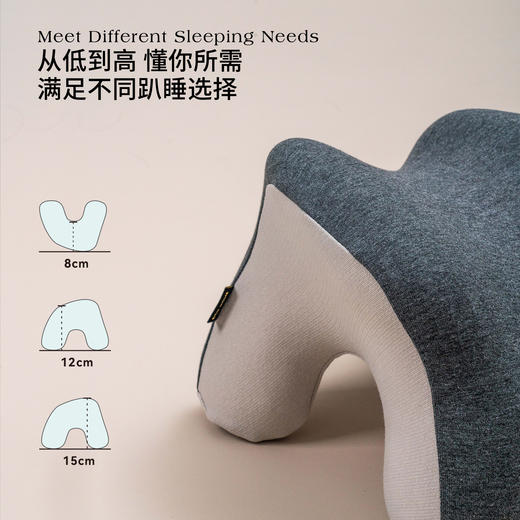 舒适支撑 | 新原系列小象午休枕 专为午休设计 符合人体工学原理 适合不同趴睡侧睡脸部姿势 商品图3